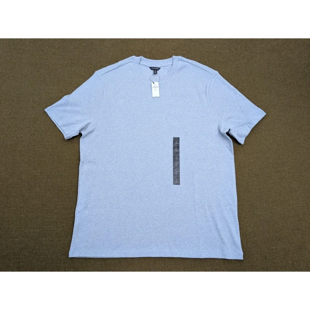 Light Blue Banana Republic Textured Crewneck T-shirt Sweater Size XL New